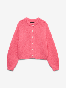 Vero Moda VMWILO Stickad kofta -Hot Pink - 10343411
