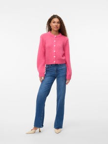 Vero Moda VMWILO Stickad kofta -Hot Pink - 10343411