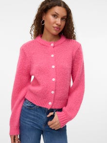 Vero Moda VMWILO Stickad kofta -Hot Pink - 10343411