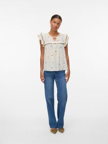 Vero Moda VMELINA Top -Birch - 10343603