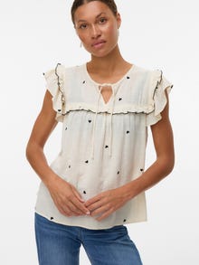 Vero Moda VMELINA Top -Birch - 10343603