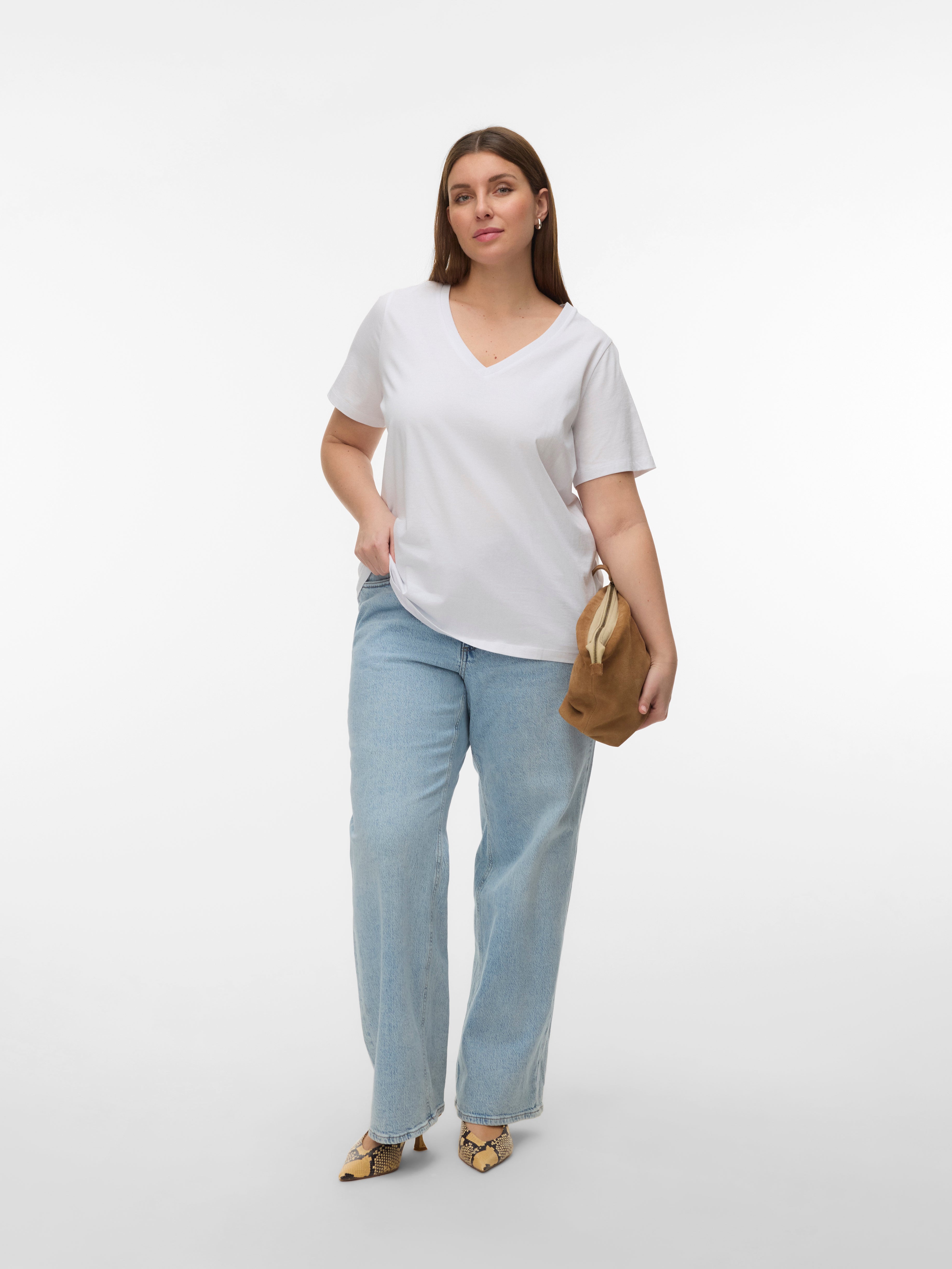 Vero Moda v neck t-shirt in black | ASOS Vero Moda v neck t-shirt in black | ASOS
