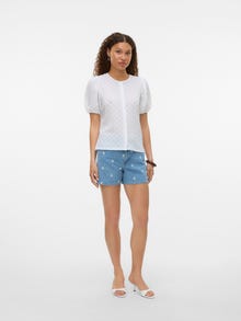 Vero Moda VMFLOWER Top -Bright White - 10343840