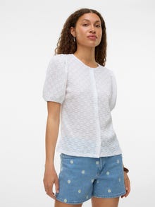 Vero Moda VMFLOWER Top -Bright White - 10343840