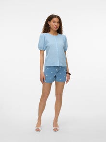 Vero Moda VMFLOWER Tops -Cashmere Blue - 10343840