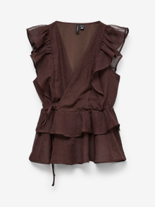 Vero Moda VMSABRINA Tops -Chocolate Martini - 10343869