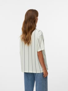 Vero Moda Avar lõige V-kaelus T-särk -Papyrus - 10344510