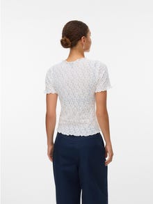 Vero Moda Avar lõige Ümmargune kaelus T-särk -Snow White - 10344638