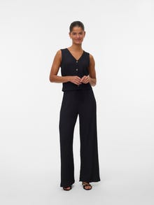 Vero Moda VMLINA Mid waist Broek -Black - 10344646