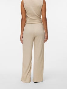 Vero Moda VMLINA Mid waist Broek -Silver Lining - 10344646