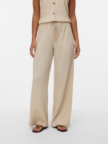 Vero Moda VMLINA Mid waist Broek -Silver Lining - 10344646