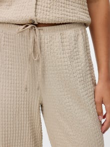 Vero Moda VMLINA Mid waist Broek -Silver Lining - 10344646