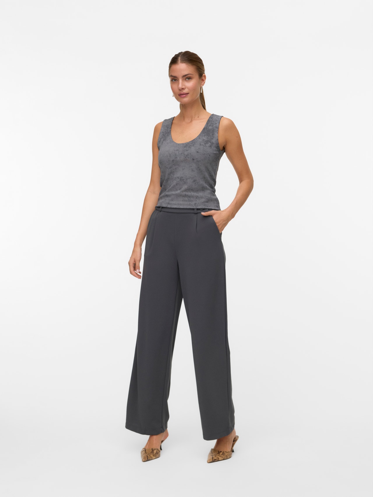 Vero Moda VMMAJA Top -Asphalt - 10344648