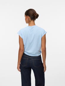 Vero Moda Tavapärane lõige Ümmargune kaelus Top -Cashmere Blue - 10344782