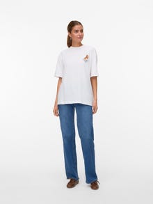 Vero Moda VMLAURA T-shirt -Bright White - 10344846