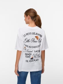 Vero Moda VMLAURA Tričko -Bright White - 10344846