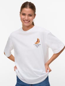 Vero Moda VMLAURA Tričko -Bright White - 10344846
