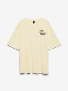 Vero Moda VMLAURA Κοντομάνικο μπλουζάκι -Transparent Yellow - 10344846
