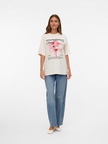 Vero Moda VMLAURA Tričko -Gardenia - 10344846