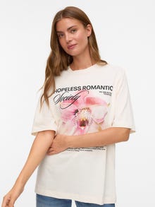 Vero Moda VMLAURA Tričko -Gardenia - 10344846