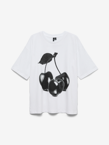 Vero Moda VMLAURA Marškinėliai -Bright White - 10344846