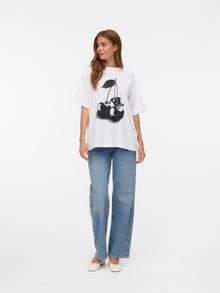 Vero Moda VMLAURA Tričko -Bright White - 10344846