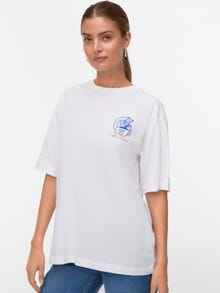 Vero Moda VMLAURA Tričko -Bright White - 10344846