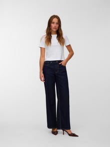 Vero Moda VMLULLU Wide leg fit Jeans -Dark Blue Denim - 10345089