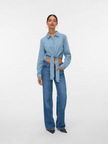 Vero Moda VMMELANEY Denim shirt -Light Blue Denim - 10345131
