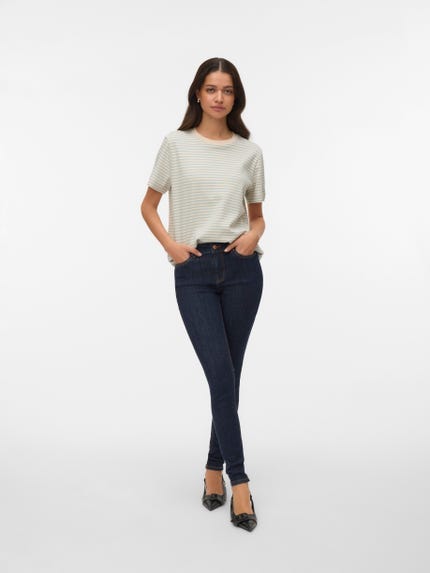 Vero Moda Jeans Skinny Fit - black/zwart Vero Moda Jeans Skinny Fit - black/zwart