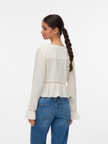 Vero Moda Tavapärane lõige V-kaelus Top -Birch - 10345578