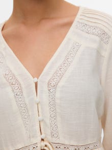 Vero Moda Tavapärane lõige V-kaelus Top -Birch - 10345578