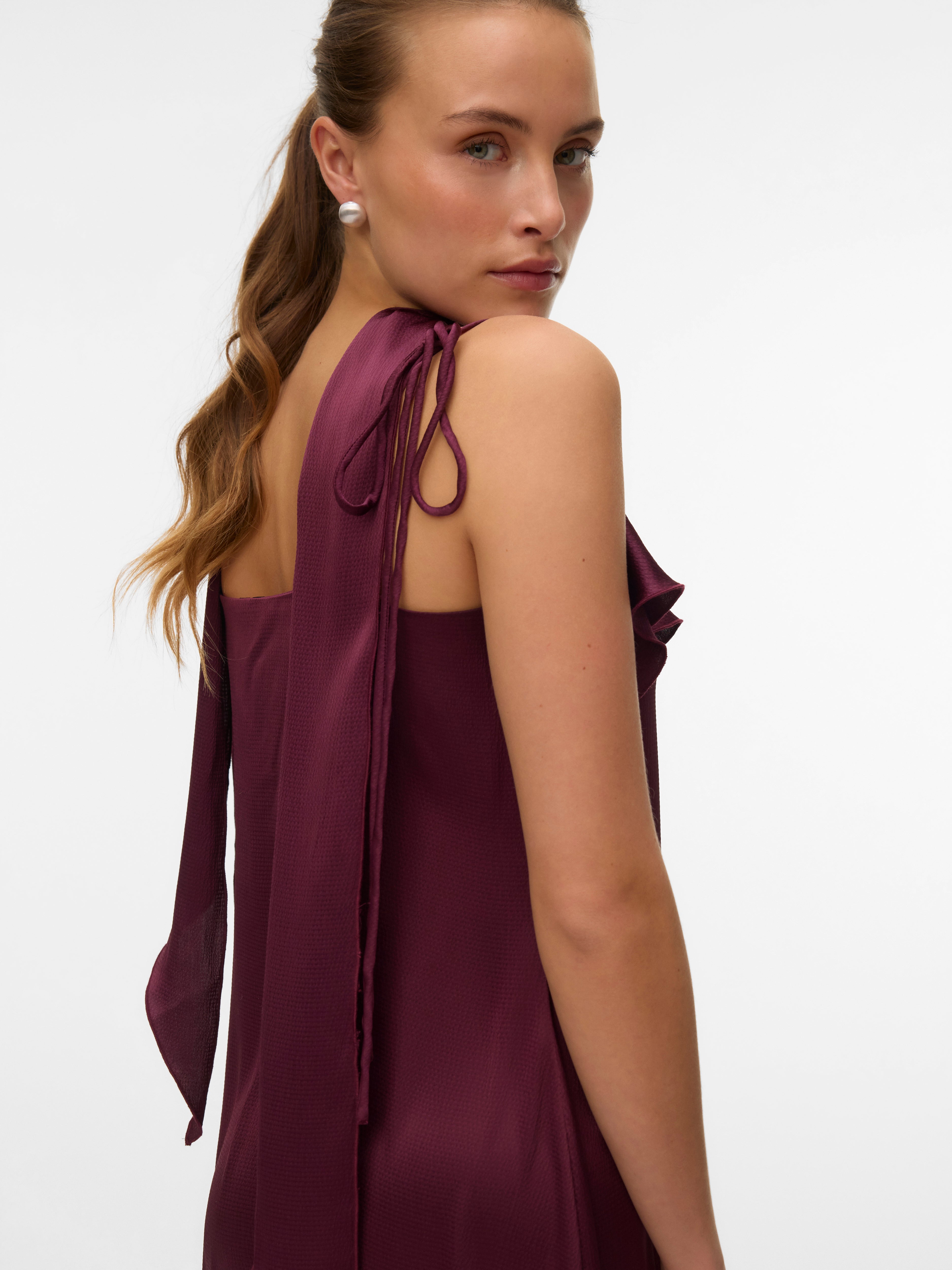 vero moda purple dress Vero Moda Women's Cindy Plisse Maxi Dress