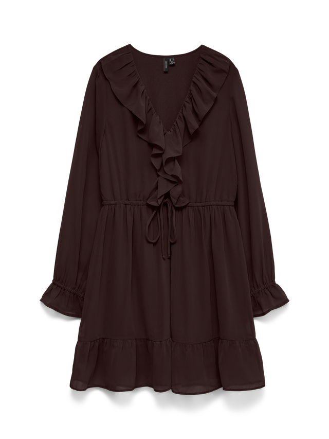 Vero Moda KLEID VMMNANCY LS BOATNECK GA EXC - Vestito estivo - port Vero Moda KLEID VMMNANCY LS BOATNECK GA EXC - Vestito estivo - port