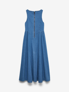 Vero Moda VMKIARA Langes Kleid -Medium Blue Denim - 10348263