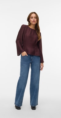 VMMOA Topp | Mørk rød | Vero Moda®