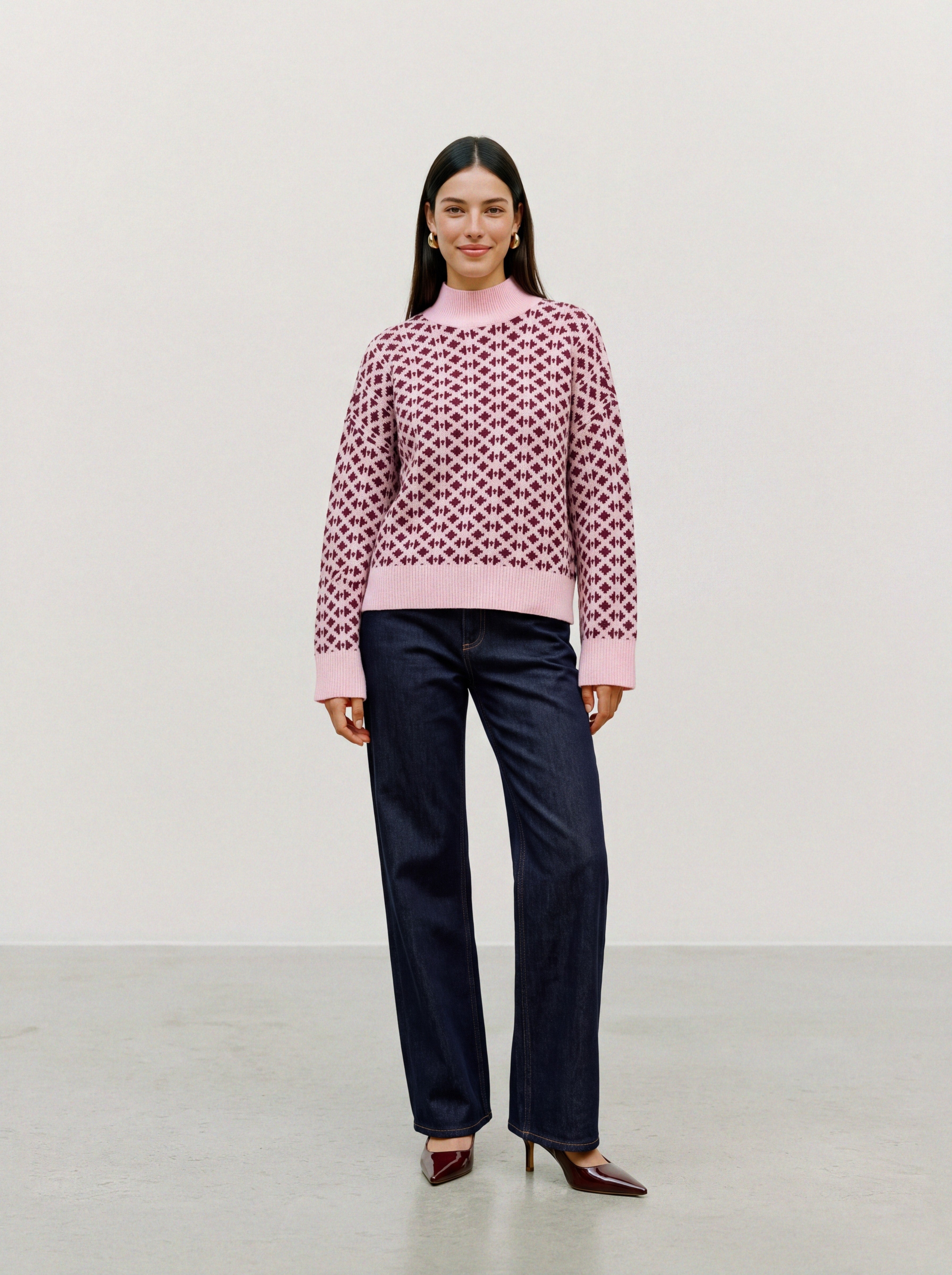 VMBIRCH Stickad tröja | Ljusrosa | Vero Moda®
