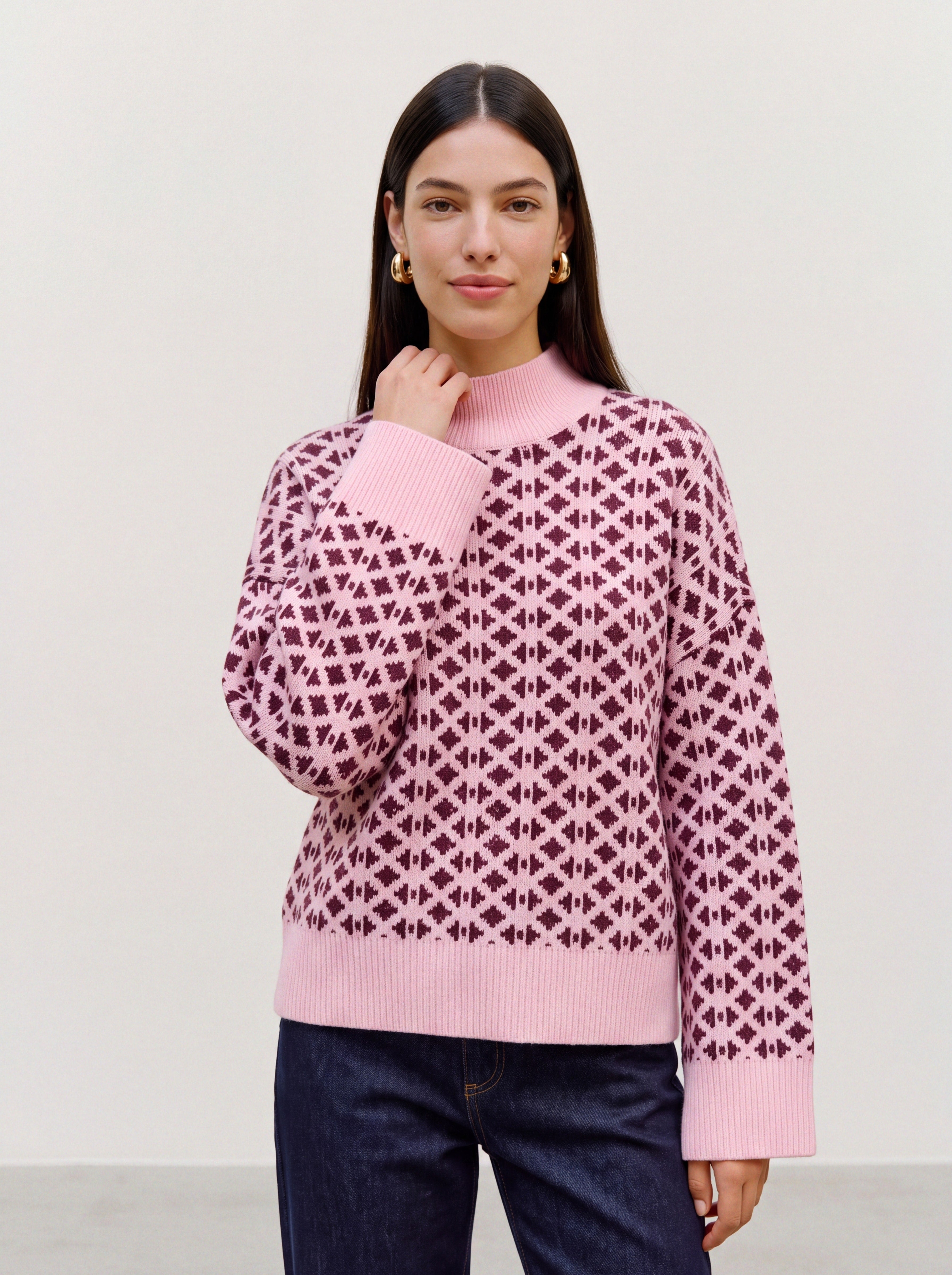 VMBIRCH Stickad tröja | Ljusrosa | Vero Moda®