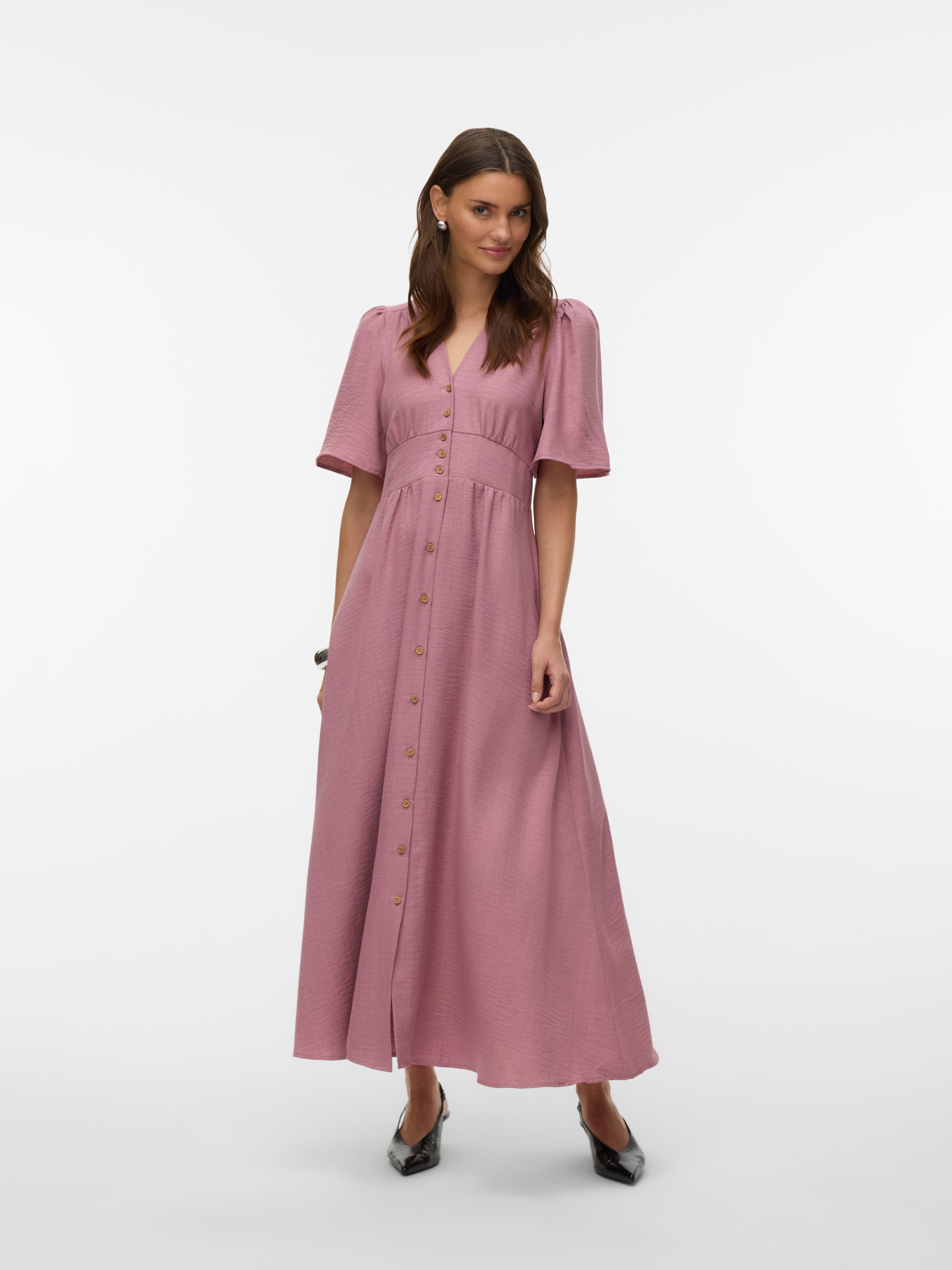 vero moda purple dress VERO MODA Evening Dress 'VMRita' in Berry