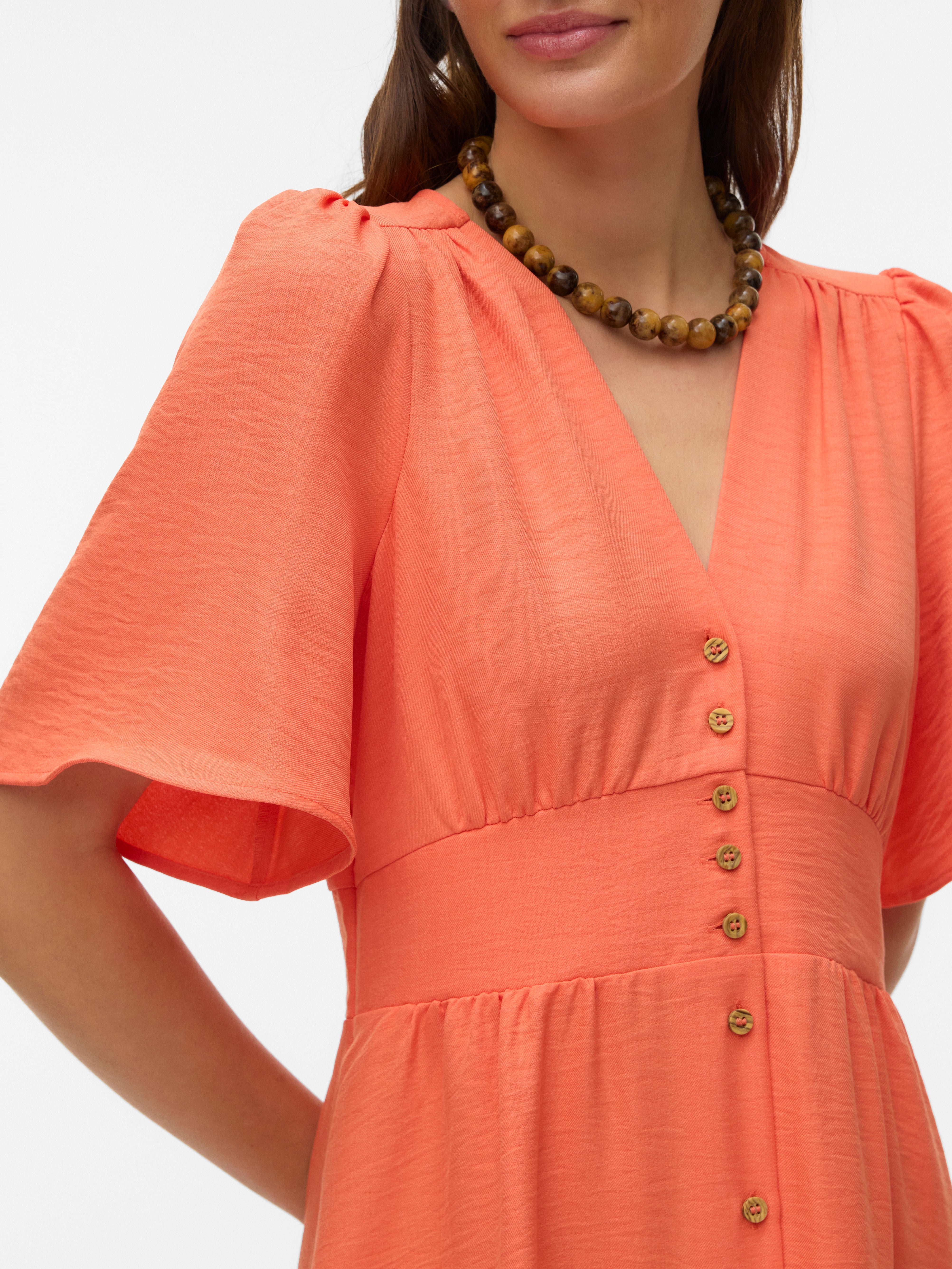 vero moda orange dress Vero Moda Orange Dresses