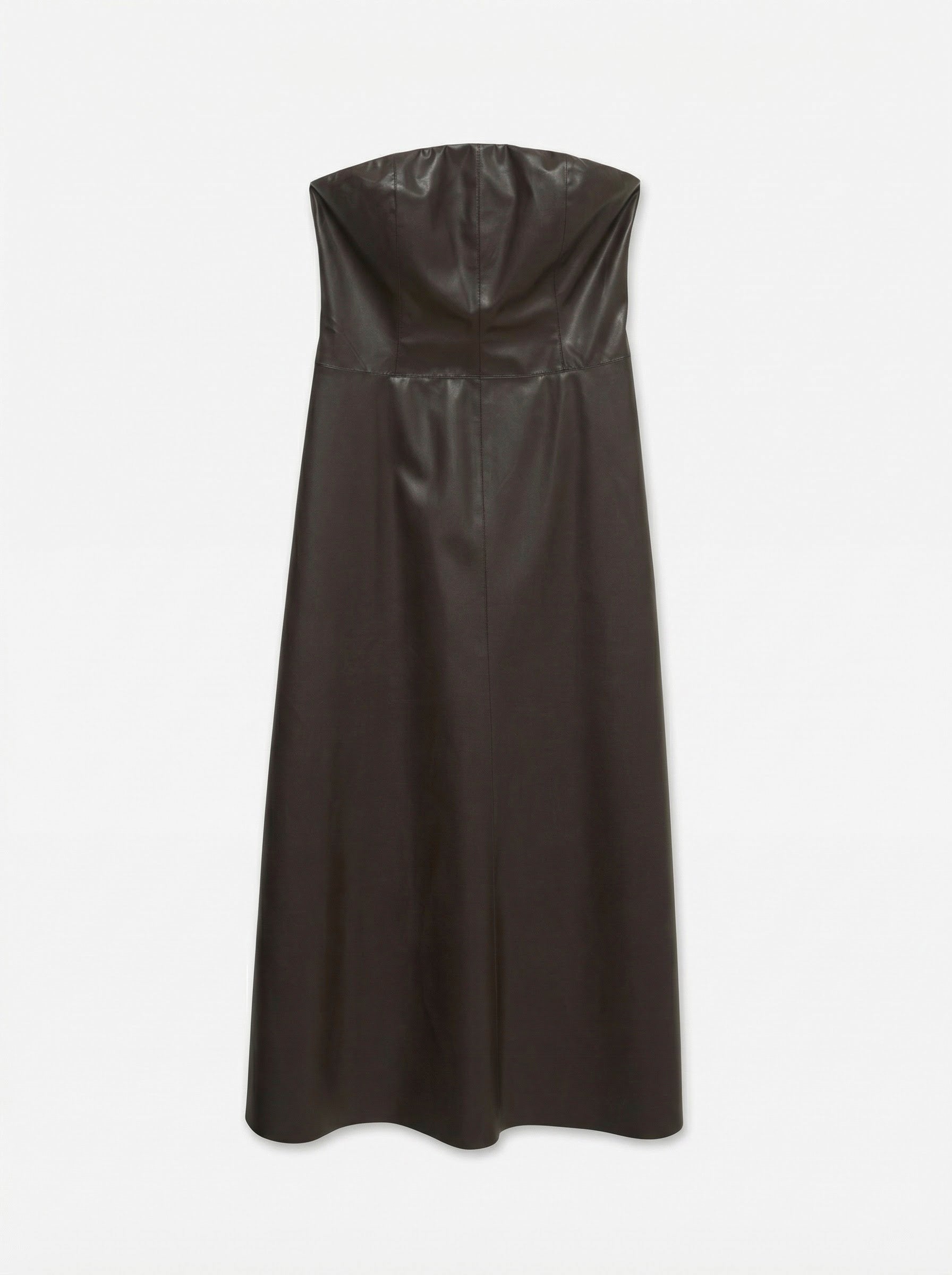 vero moda faux leather dress Vero Moda faux leather mini wrap dress with puff sleeves in dark red