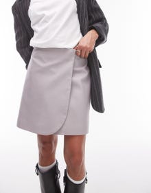 Topshop TOPSHOP Skirt -Grey - 134314369