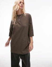 Topshop TOPSHOP T-shirt -Khaki - 138579988