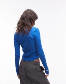 Topshop TOPSHOP T-Shirt -MID BLUE - 138639608