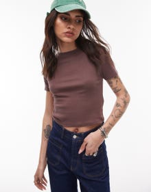 Topshop TOPSHOP T-shirt -Brown - 139009022