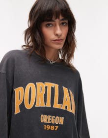 Topshop TOPSHOP T-shirt -Grey - 139104582
