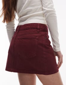 Topshop TOPSHOP Skirt -Burgundy - 139106457