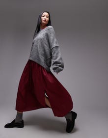 Topshop TOPSHOP Skirt -Winery - 139174394