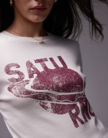 Topshop TOPSHOP T-shirt -Cream - 139250473