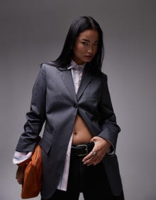 Topshop TOPSHOP Blazers -CHARCOAL - 139429904